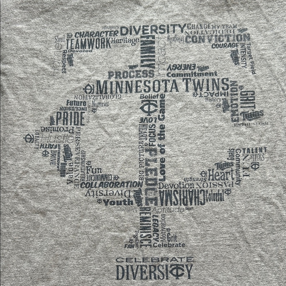 Minnesota Twins MLB Collectible Diversity T-Shirt ⚾️ Courage Charisma Grit Fun